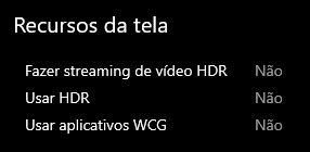 É preciso desativas as configurações HDR do Windows