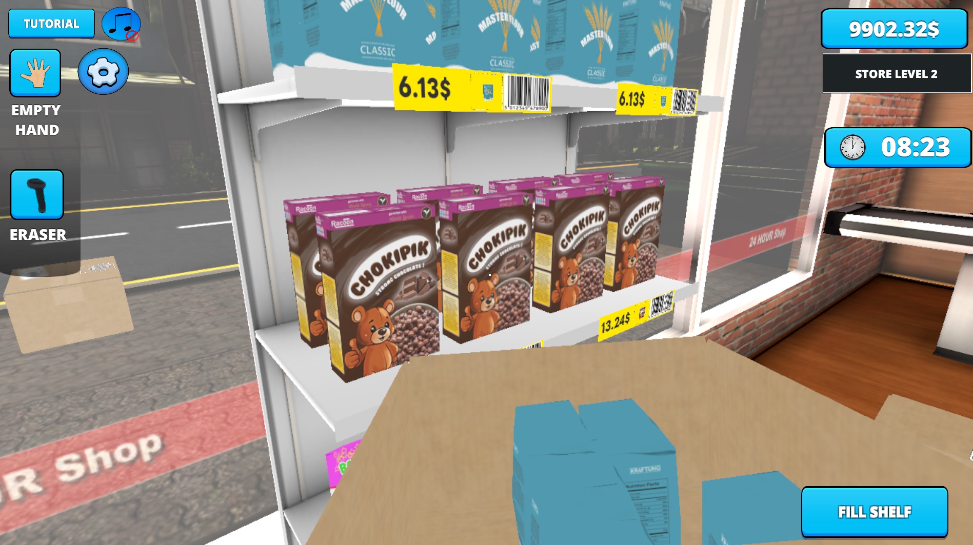 Retail Store Simulator traz muitos elementos parecidos com Supermarket Simulator
