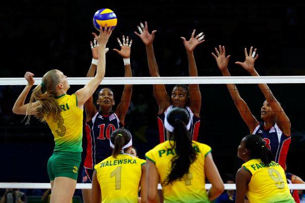Partida de voleibol feminino. (Fonte: Getty Images/Reprodução)