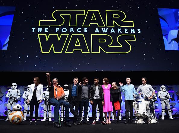 Parte do elenco de Star Wars: O Despertar da Força. (Fonte: Getty Images/Reprodução)