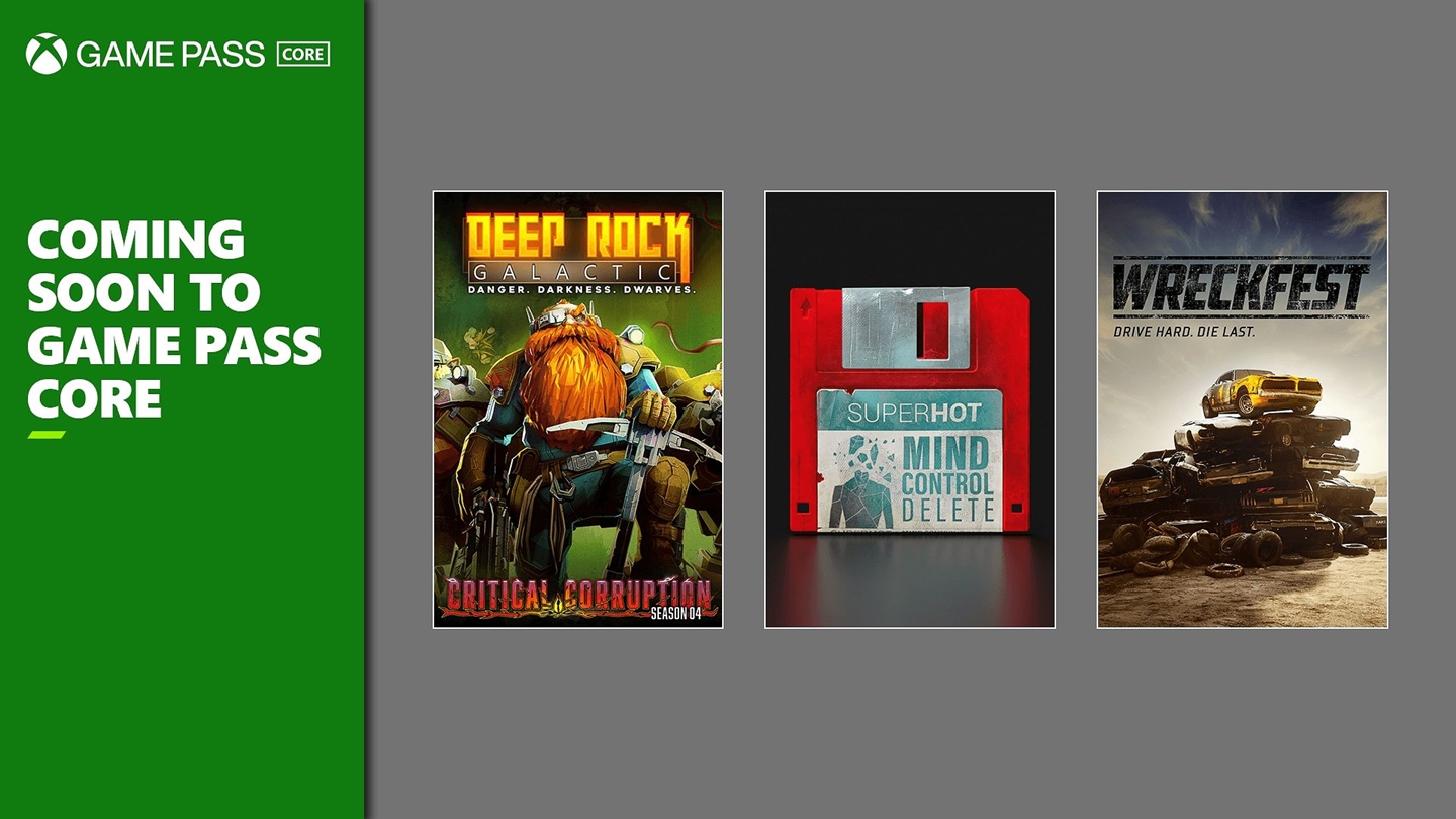 Jogos que chegam no dia 23 de abril ao Xbox Game Pass Core.