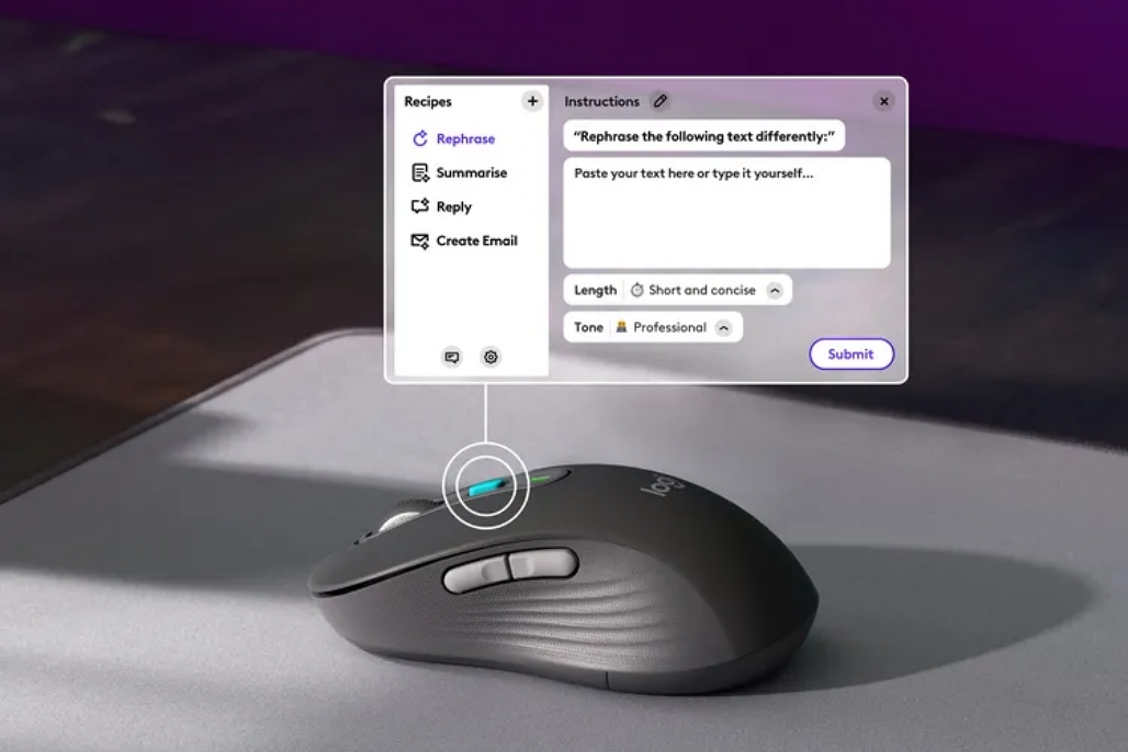 Logitech lança app que cria atalho com botão dedicado para o ChatGPT em mouses