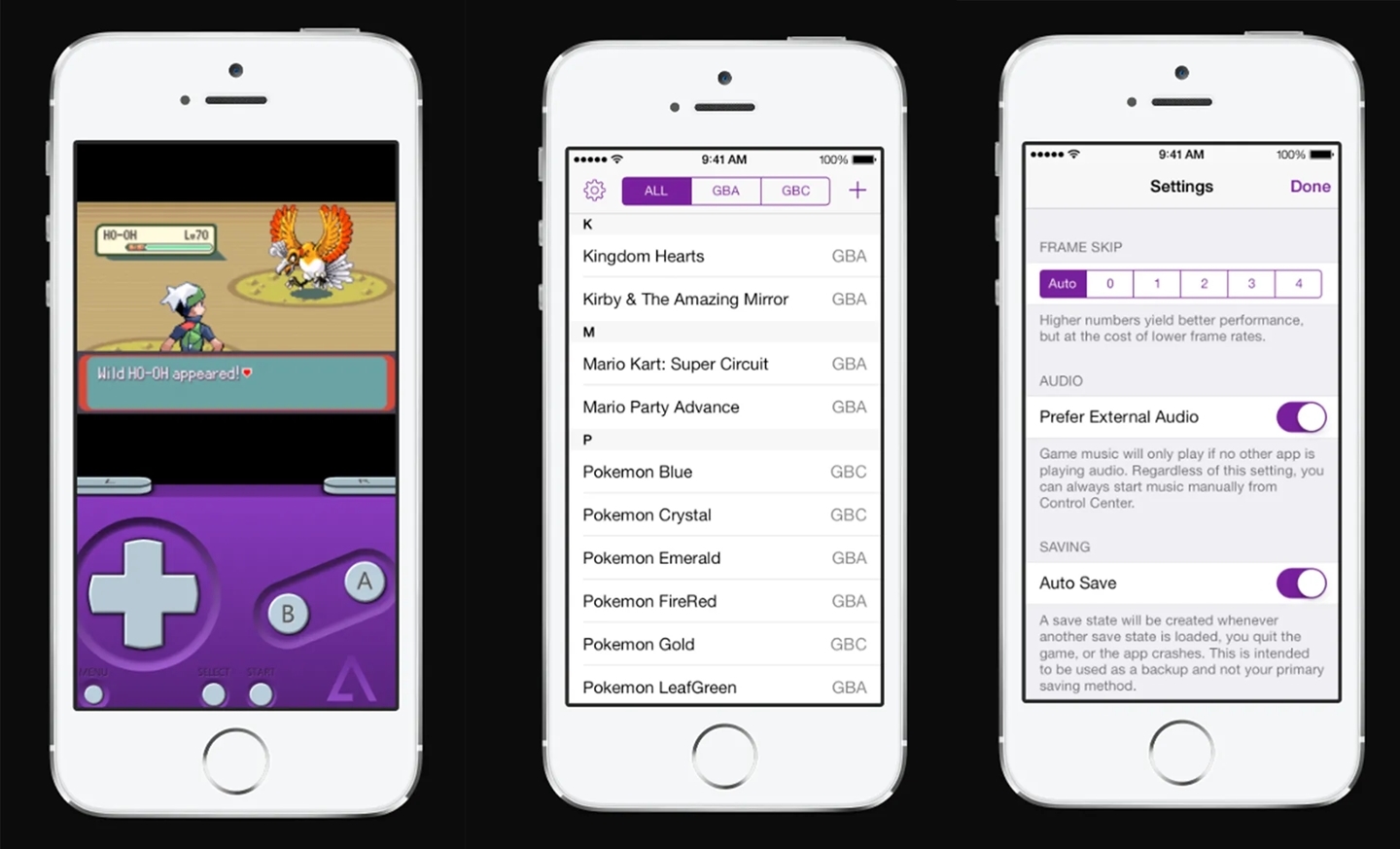 Screenshot of GBA4iOS, an emulator created by Riley Testut over 10 years ago and which gave rise to Delta - Game Emulator.
