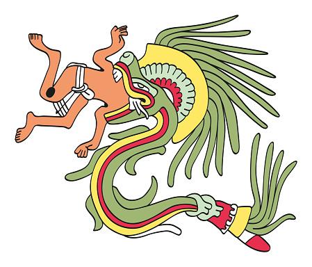 Quetzalcóatl é o grande deus dos astecas. (Fonte: GettyImages/ Reprodução)