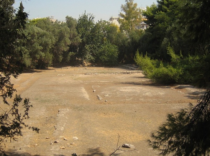 Área em que funcionava a Academia de Platão. (Fonte: Wikimedia Commons)