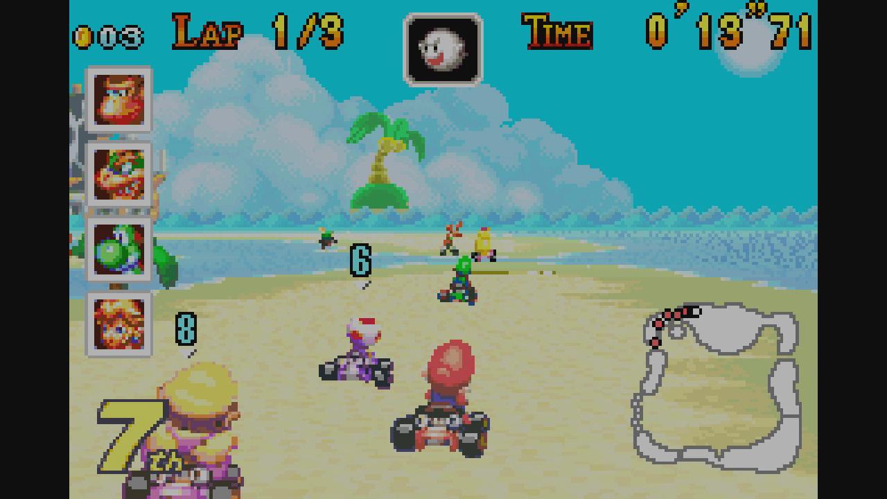 Super Mario Kart: Super Circuit é a primeira aposta da franquia nos portáteis. (Fonte: Nintendo/Divulgação)
