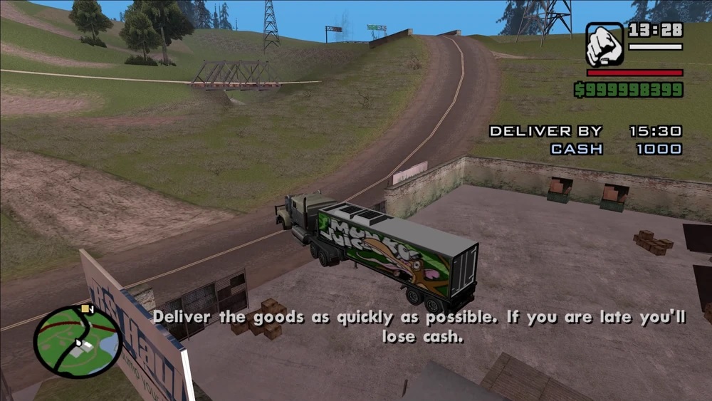 A função de caminhoneiro pode ser feita a qualquer momento em GTA San Andreas