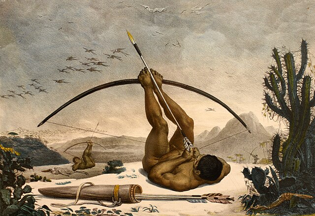 Homem utiliza o arco e flecha há mais de 9000 anos. (Fonte: Wikimedia Commons/Reprodução)