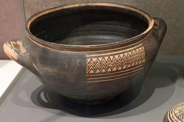Cerâmica grega feita cerca do ano 1.000 a.C. (Fonte: Wikimedia Commons/Reprodução)