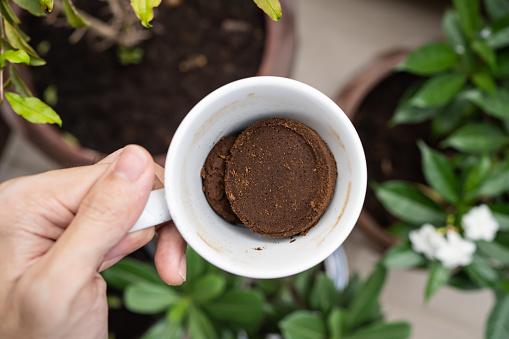 Além de servir como fertilizante, a borra de café pode aumentar a drenagem do solo. (Fonte: Getty Images/Reprodução)