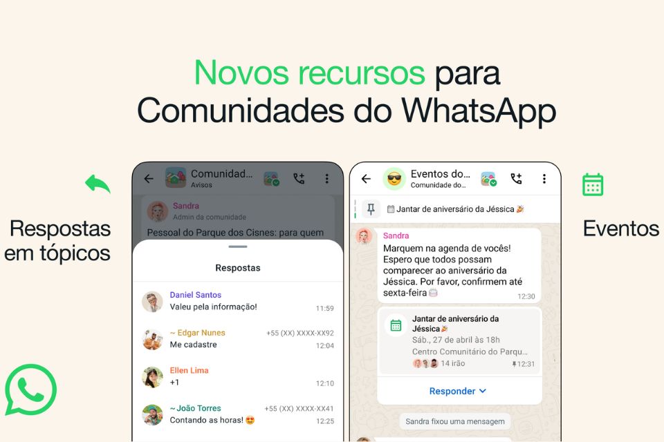 WhatsApp agora permite marcar eventos em grupos de forma nativa