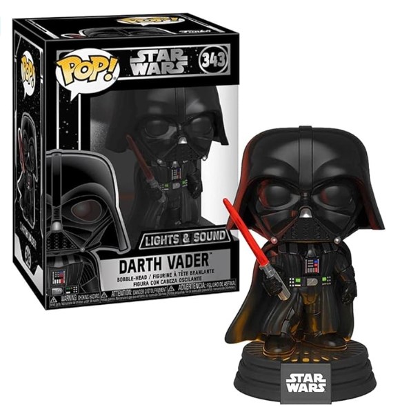 Image: Funko Pop!  Star Wars: Darth Vader with lighting and sound