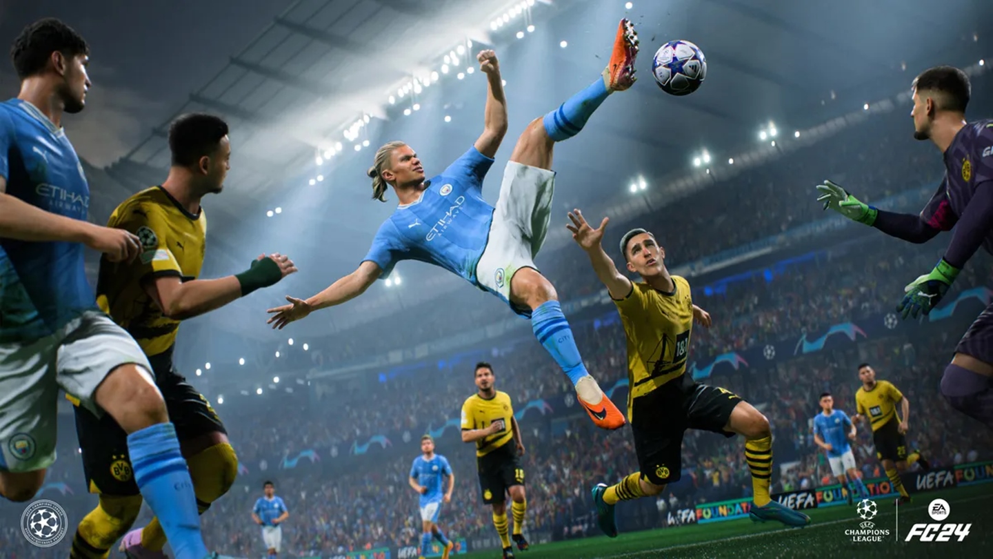 Segundo a EA, o uso de IA no EA Sports FC 24 ajudou muito nas animações dos jogadores.