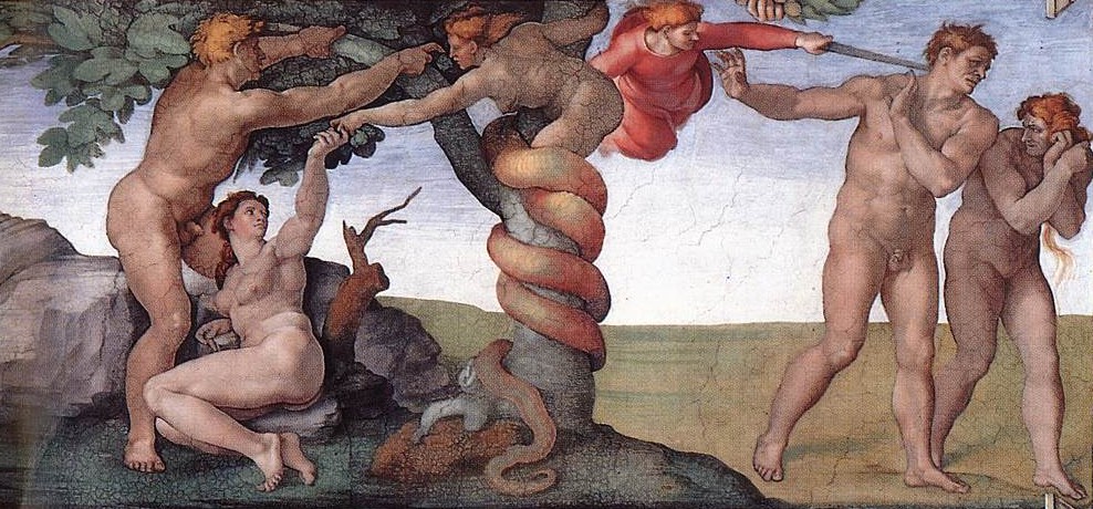 Adão e Eva teriam cometido o pecado original. (Fonte: Wikimedia Commons)