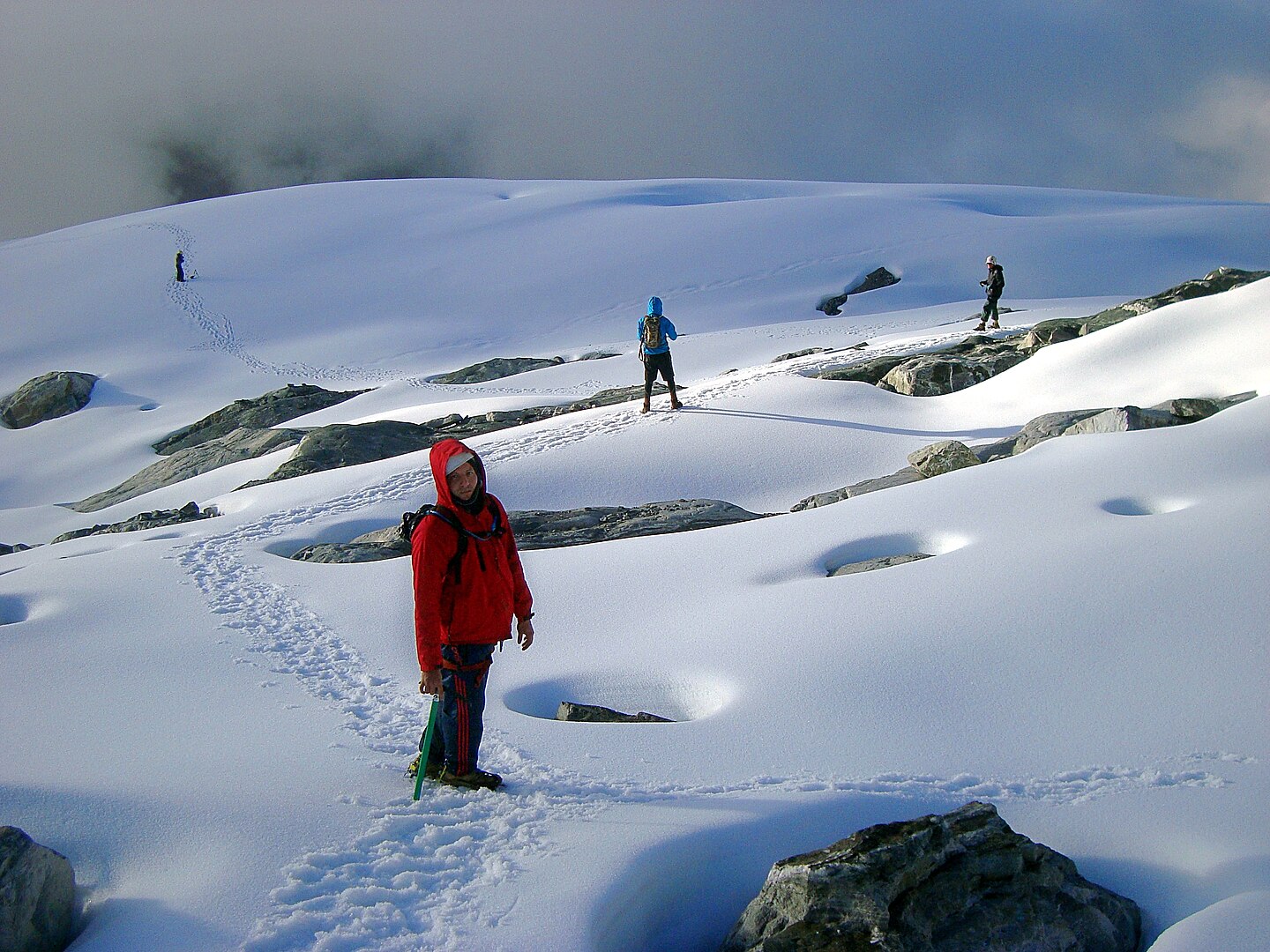 Imagens do Pico Humboldt em 2011 mostram grandes quantidades de neve. (Fonte: Wikimedia Commons)