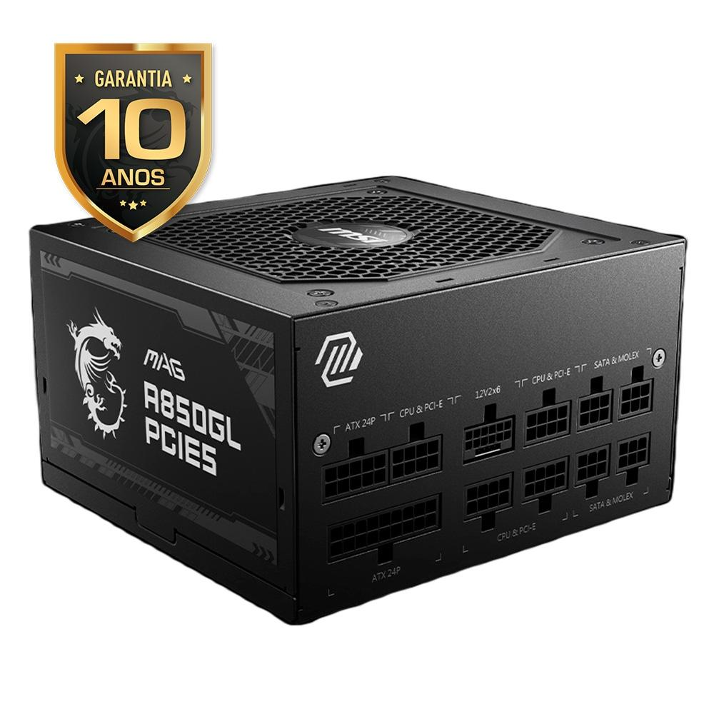 Fonte MSI MAG Modular de 850W