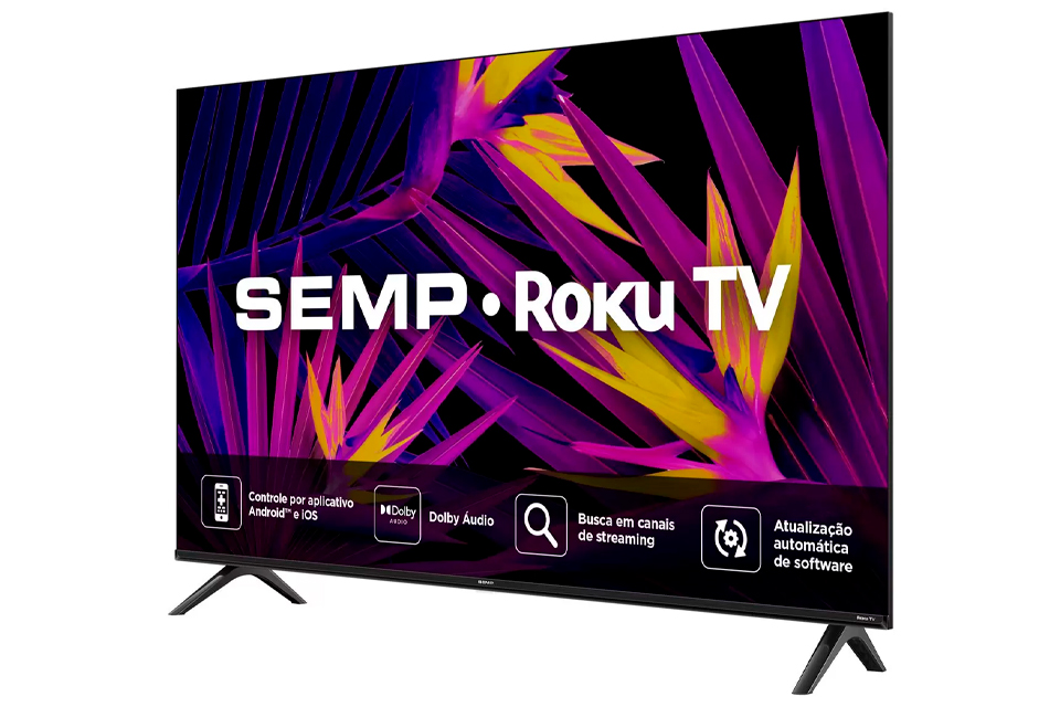 Semp anuncia novos televisores R6610 com sistema Roku TV e até 43 polegadas