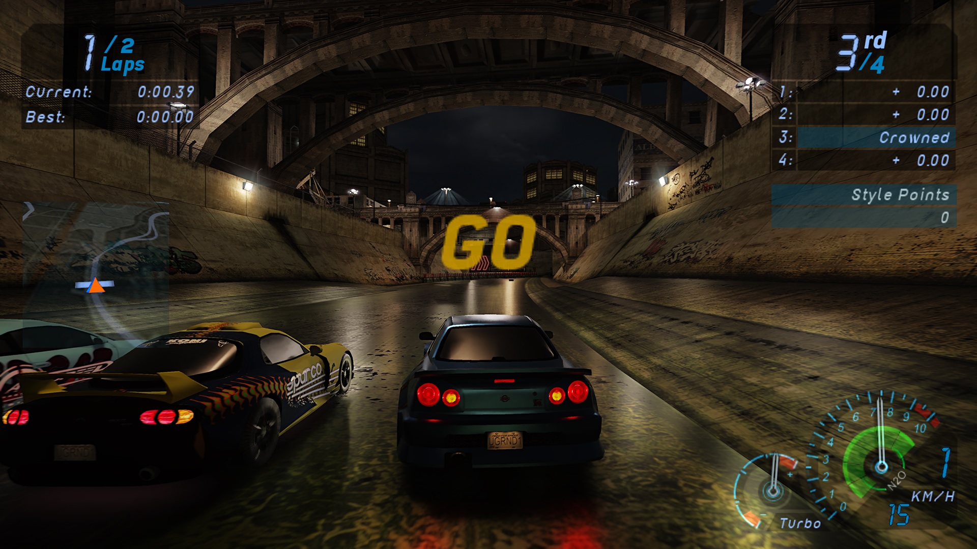 Need for Speed Underground rodando com o mode RTX