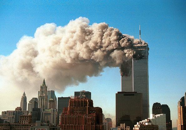 World Trade Center em chamas. (Fonte: Getty Images/Reprodução)