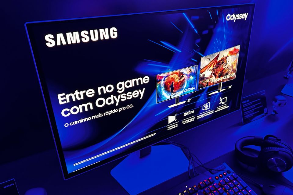 Samsung lança novos monitores gamer ultrapremium Odyssey G6 e G8 no Brasil