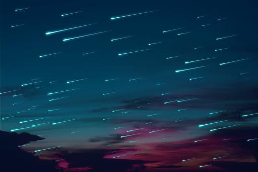 Chuva de meteoros. (Fonte: Getty Images/Reprodução)