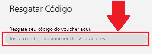 Cole o código no campo de texto e aperte em "Continuar"