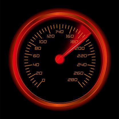 Os velocímetros dos carros nos dão uma medida de quilômetros por hora, geralmente representados por km/h.