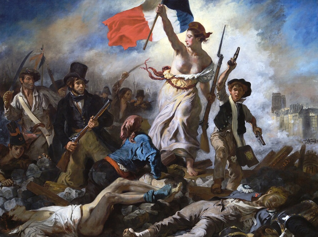 A Liberdade guiando o povo (1830), de Eugène Delacroix. (Fonte da imagem: Wikimedia Commons)