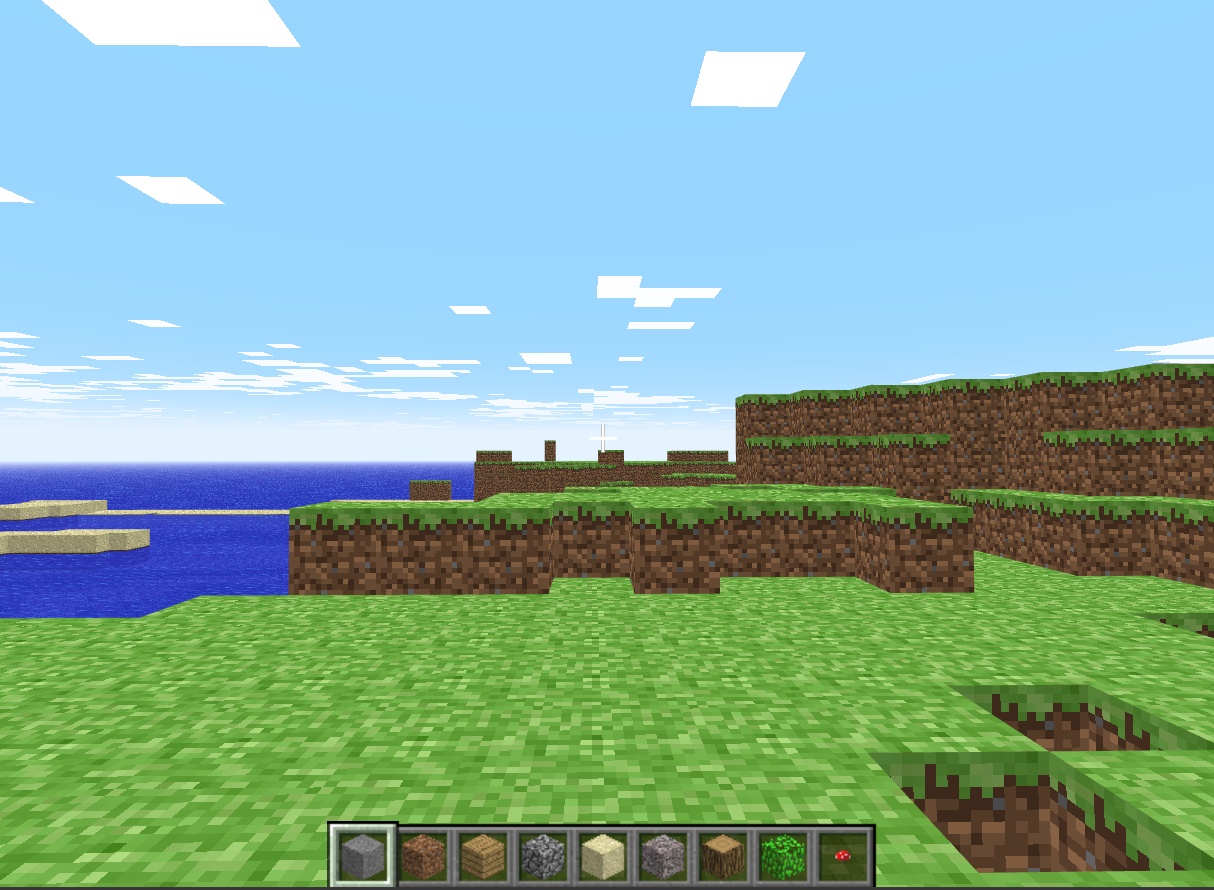 One of the most popular games of recent years also has a browser version. (Source: Minecraft Classic/Reproduction)