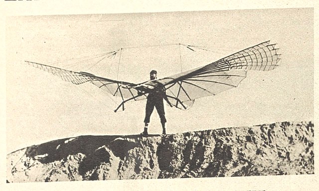 Otto Lilienthal perdeu a vida ao ver sua criação perder sustentabilidade no ar. (Fonte: Wikimedia Commons / Reprodução)