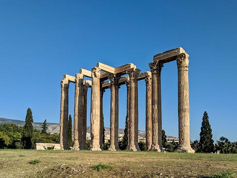 Colunas do Templo de Zeus, na Nemeia. (Fonte: Getty Images/Reproduo)