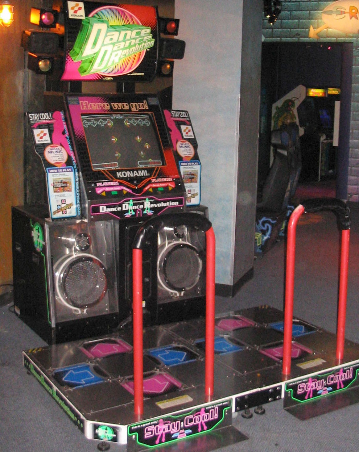 Dancing game machines were all the rage in arcades in the late 90s