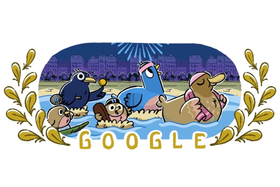 É hoje! Doodle do Google celebra abertura das Olimpíadas 2024 em Paris