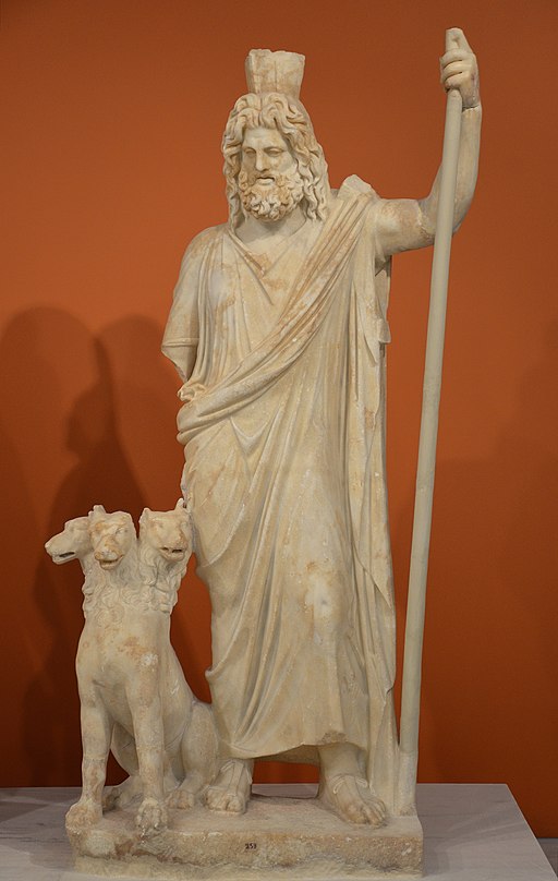 Estátua de Hades e o cão Cérbero. (Fonte: Wikimedia Commons/Reprodução)