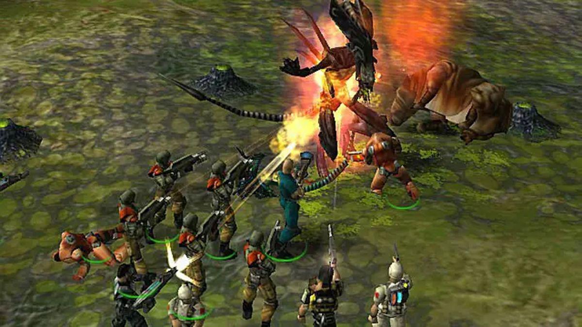 Para os fãs de um bom RTS, Alien vs. Predator: Extinction é capaz de divertir bastante. (Fonte: Espaço/Reprodução)