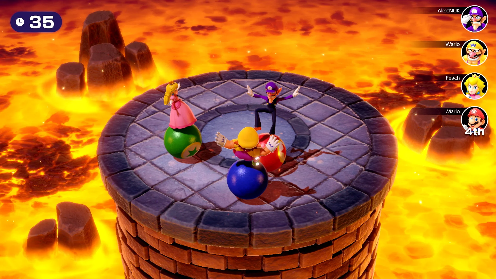 É possível jogar os tabuleiros e minigames clássicos em Mario Party Superstars!