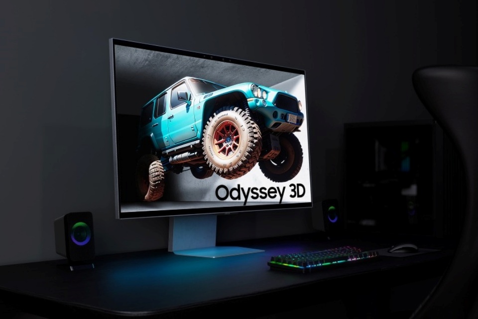 Samsung revela monitor gamer 3D com resolução 4K que dispensa óculos especiais