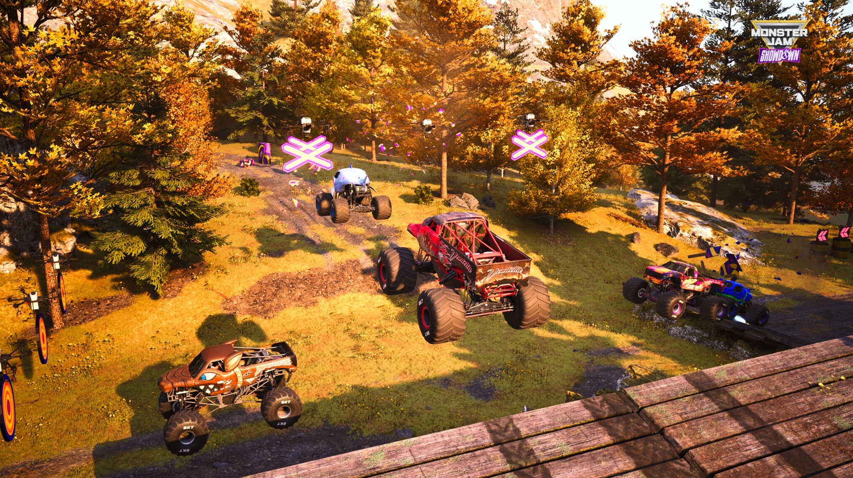 Monster Jam Showdown escorrega em alguns pontos de jogo