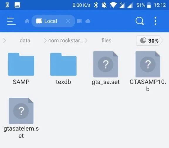 Ao abrir o jogo, as pastas serão criadas de forma automática no diretório indicado