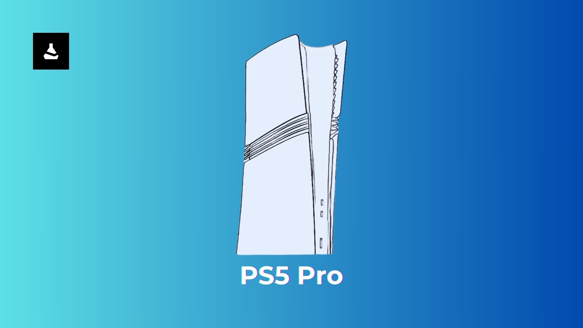 Suposto design do PS5 Pro, segundo o insider francês Billbil-kun.