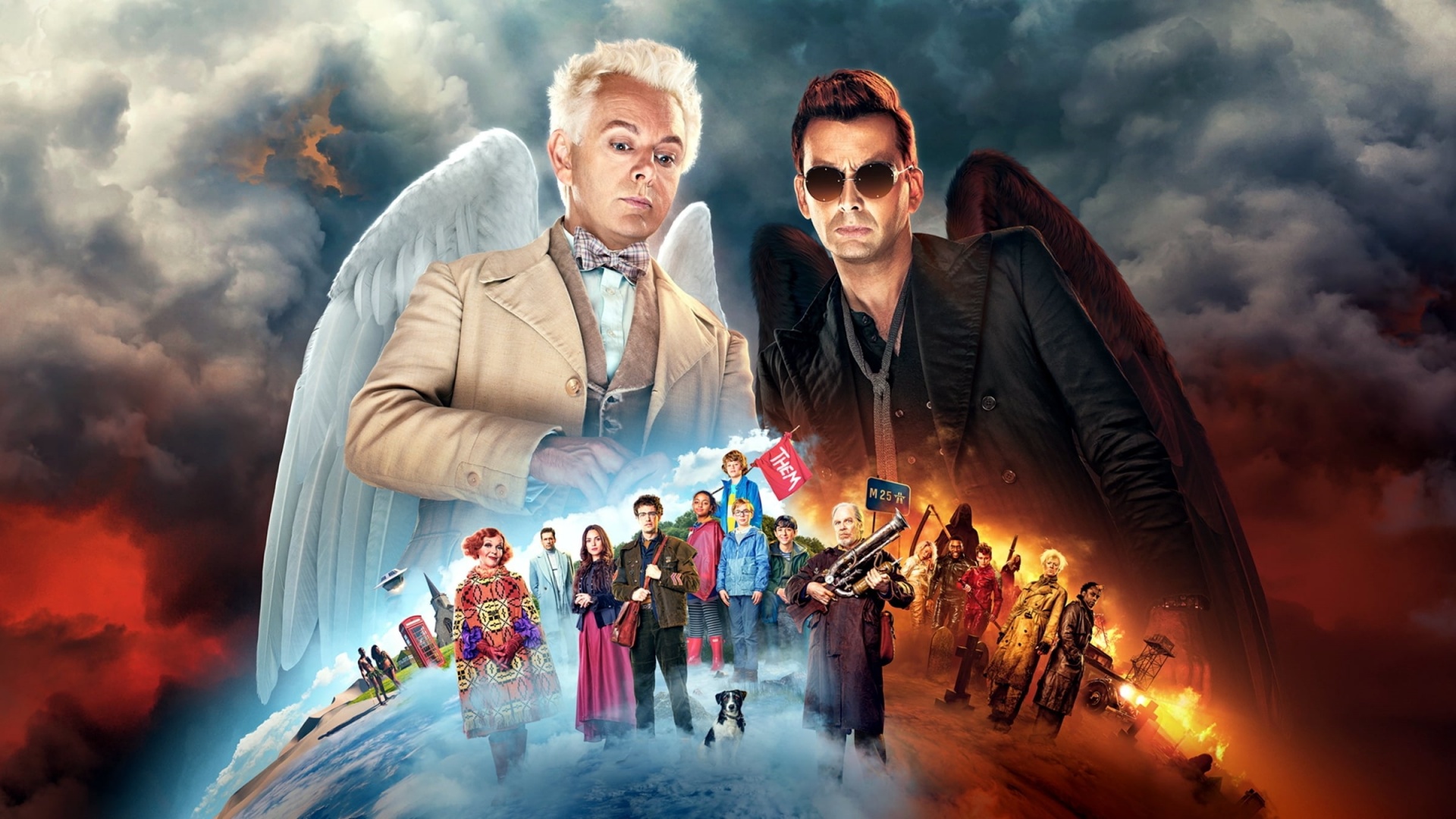 A série de Good Omens foi muito além da história do livro original.