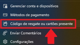 Look for the option in the menu that opened