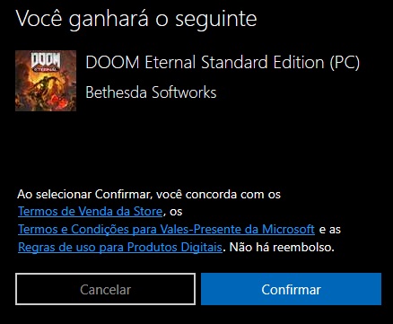 Confirm that it is really a Doom Eternal redemption code