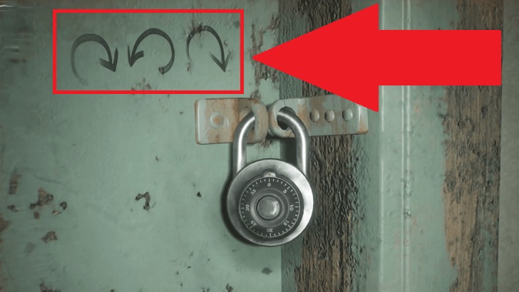 It is necessary to pay attention to the order of movements indicated on the door above the lock.