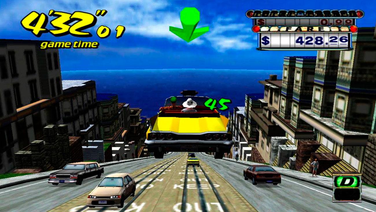 Crazy Taxi inovou por trazer um estilo em que correr de maneira certa nem sempre é o que mais importa. (Fonte: Sega/Reprodução)