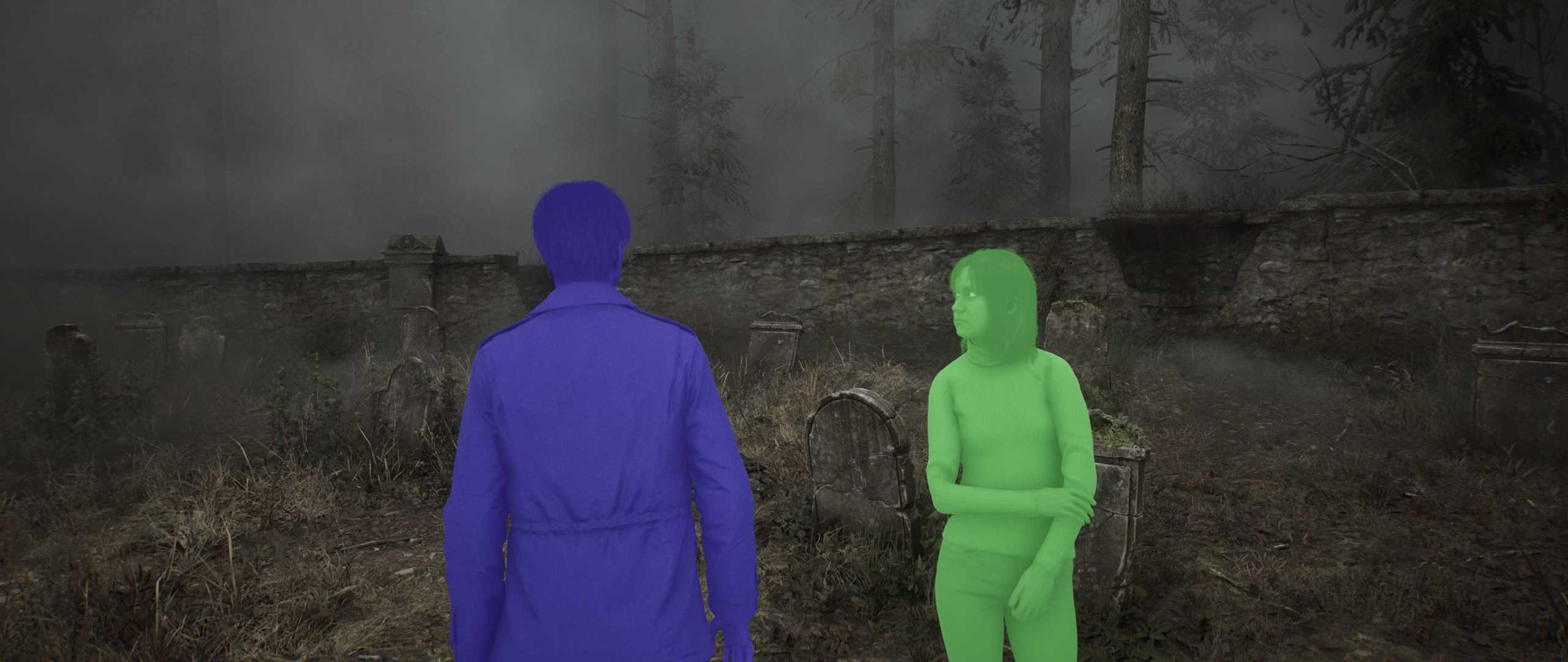 efeito de alto contraste padrão de Silent Hill 2 Remake para PC