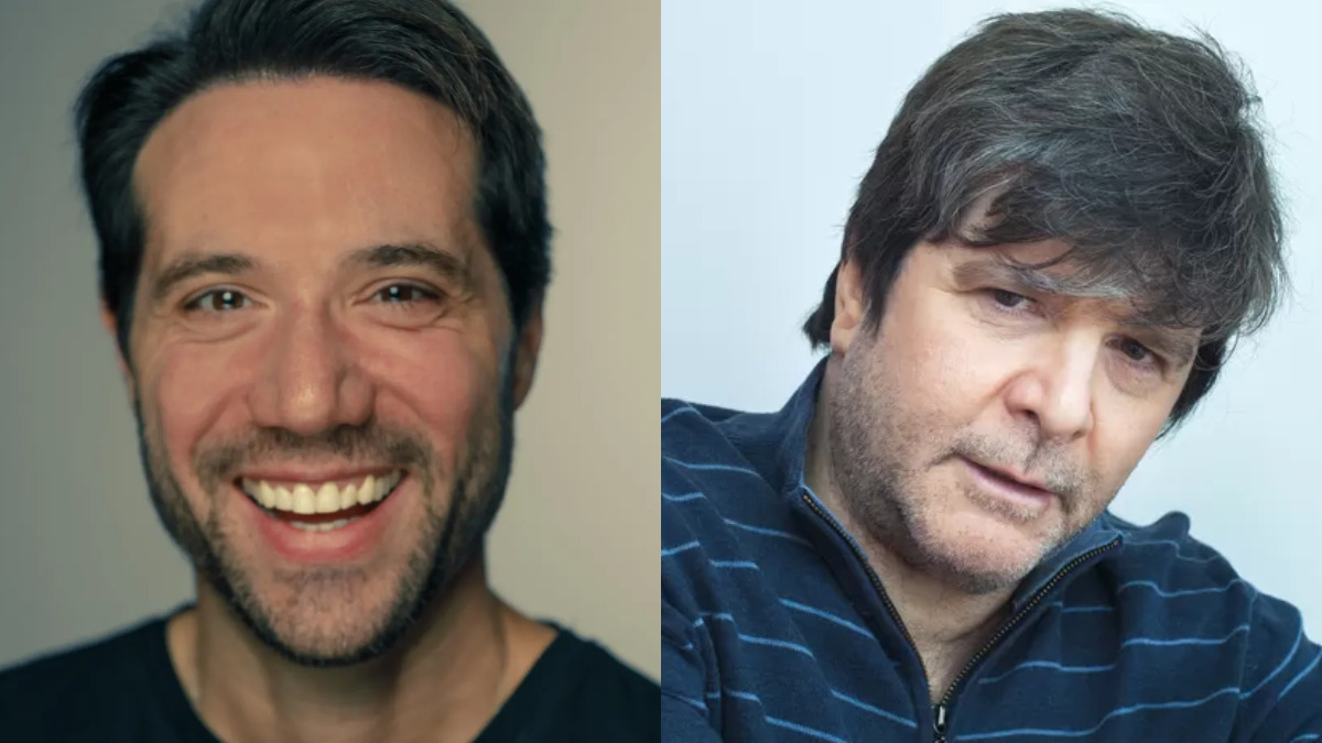 O ator Antonio Saboia como Marcelo Rubens Paiva