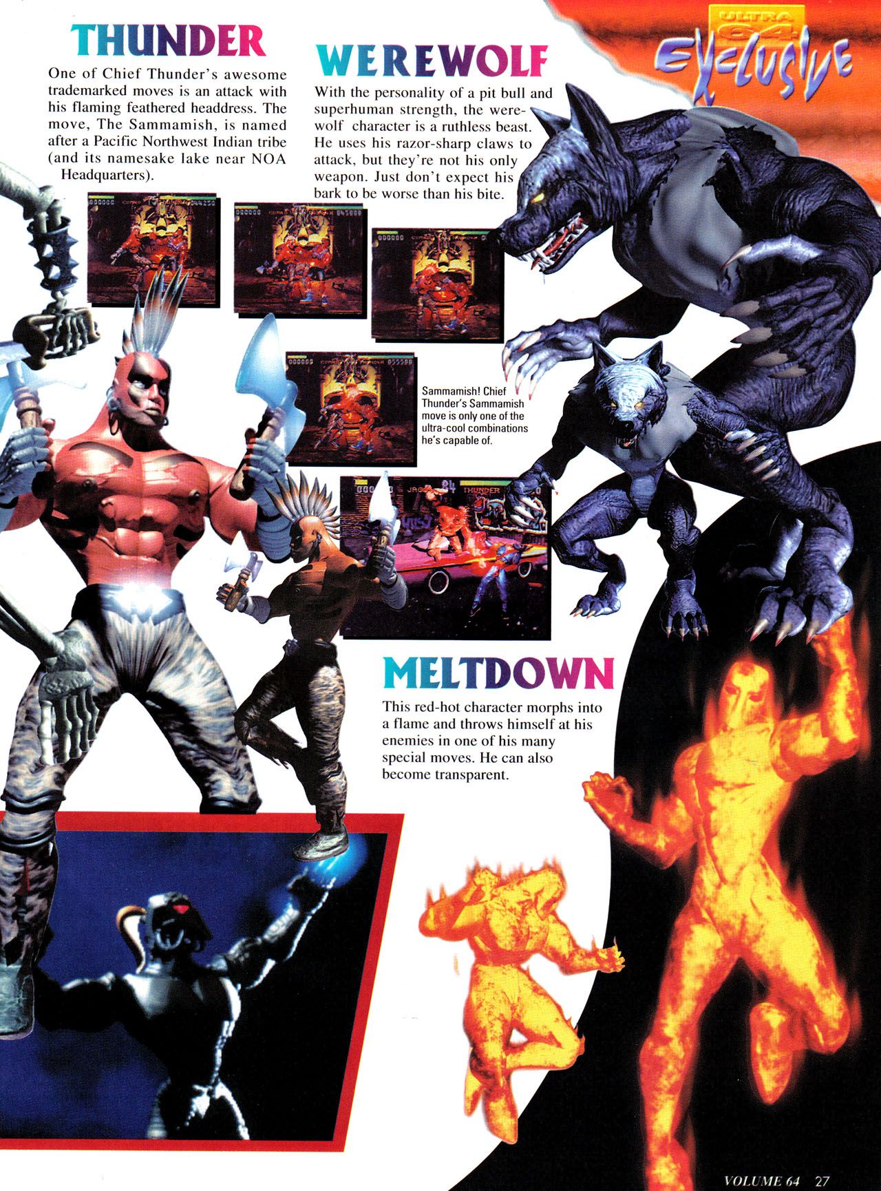 Página da revista Nintendo Power em 1994