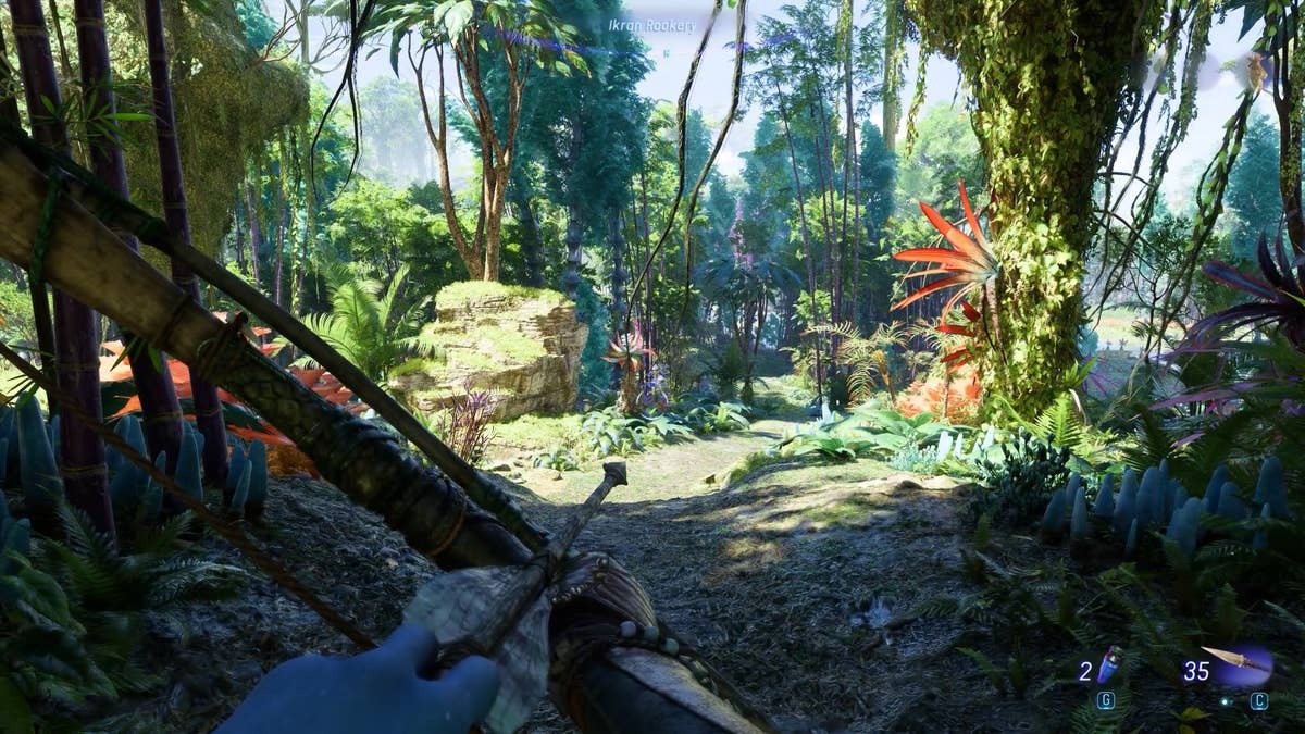 A selva em Avatar: Frontiers of Pandora é um elemento principal na história (Imagem: Ubisoft/Divulgação)