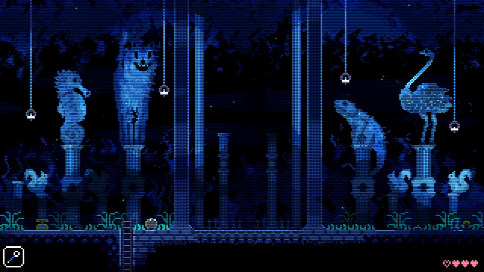 Animal Well traz belos visuais em pixel art e é um dos jogos mais intrigantes do ano